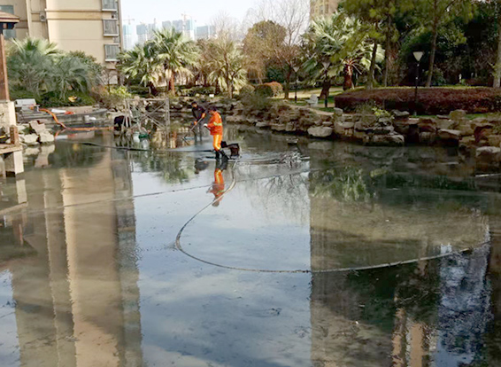 梅州景观池淤泥清理